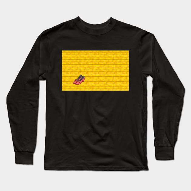 Yellow Brick Road Long Sleeve T-Shirt by CosmeticMechanic